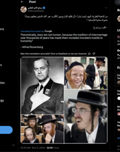 Online Antisemitism and Hate Speech on Social Media