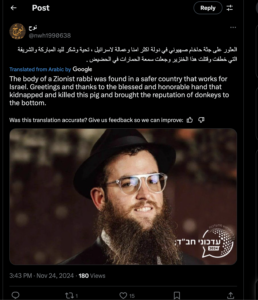 Online Antisemitism and Hate Speech on Social Media