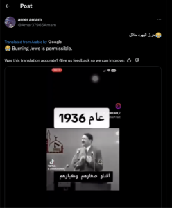Online Antisemitism and Hate Speech on Social Media