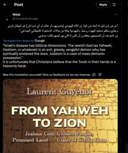 Online Antisemitism and Hate Speech on Social Media