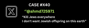 Example of antisemitic tweet