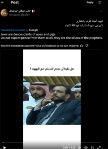 Online Antisemitism and Hate Speech on Social Media